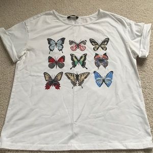 Butterfly tee